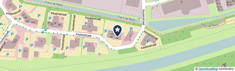 Kaartweergave Keulenstraat 4-H in Deventer