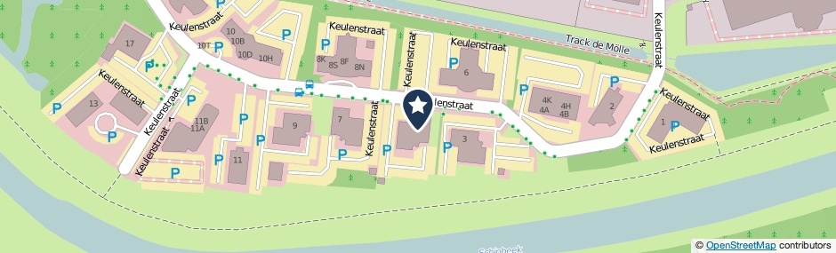 Kaartweergave Keulenstraat 5 in Deventer