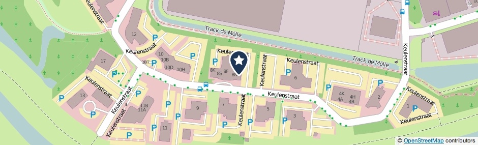 Kaartweergave Keulenstraat 8-A in Deventer