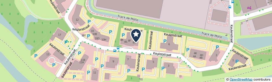 Kaartweergave Keulenstraat 8-B in Deventer