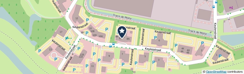 Kaartweergave Keulenstraat 8-G in Deventer