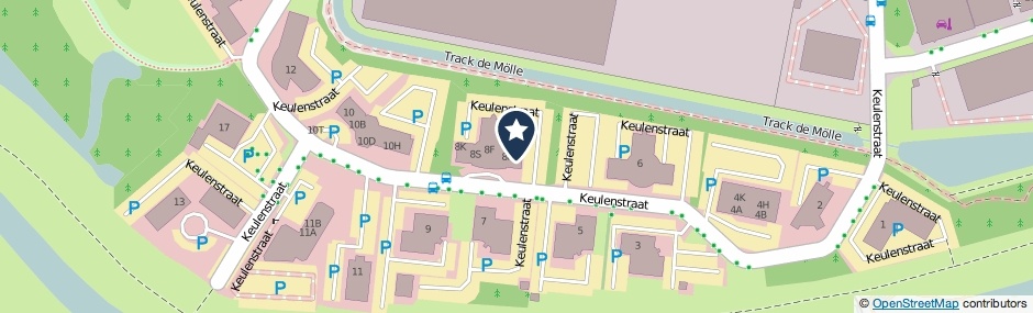 Kaartweergave Keulenstraat 8-L in Deventer