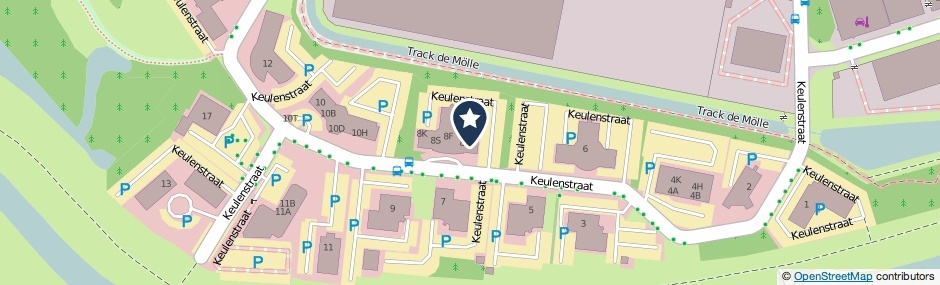 Kaartweergave Keulenstraat 8-M in Deventer