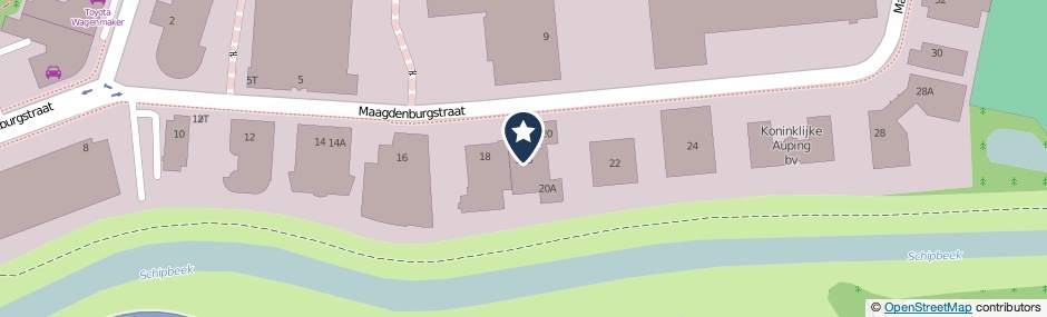 Kaartweergave Maagdenburgstraat 20-B in Deventer
