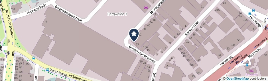 Kaartweergave Nijmegensestraat 2-A in Deventer