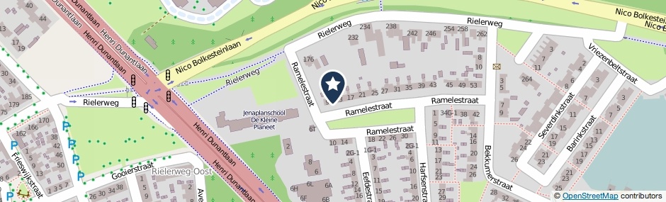 Kaartweergave Ramelestraat 11 in Deventer
