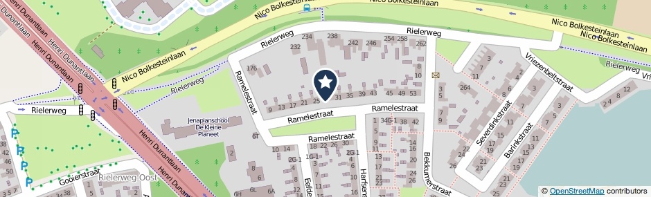 Kaartweergave Ramelestraat 27 in Deventer