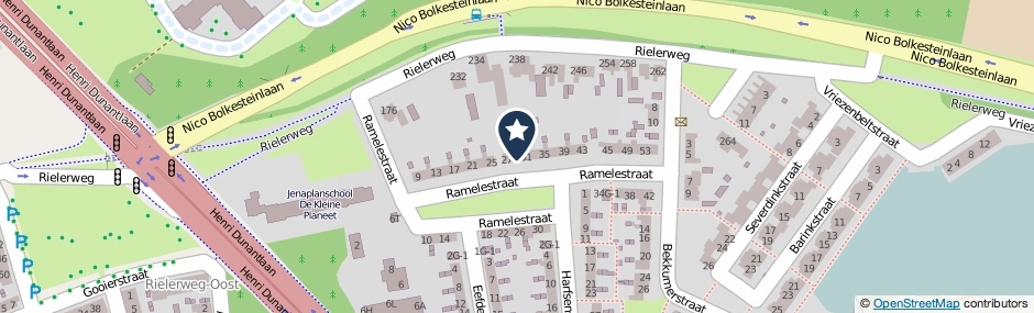 Kaartweergave Ramelestraat 29 in Deventer
