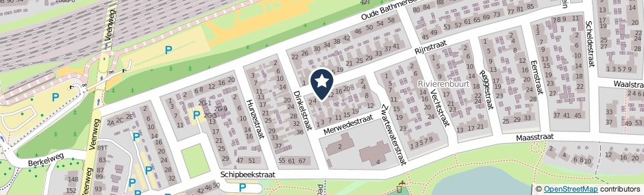 Kaartweergave Rijnstraat 8 in Deventer