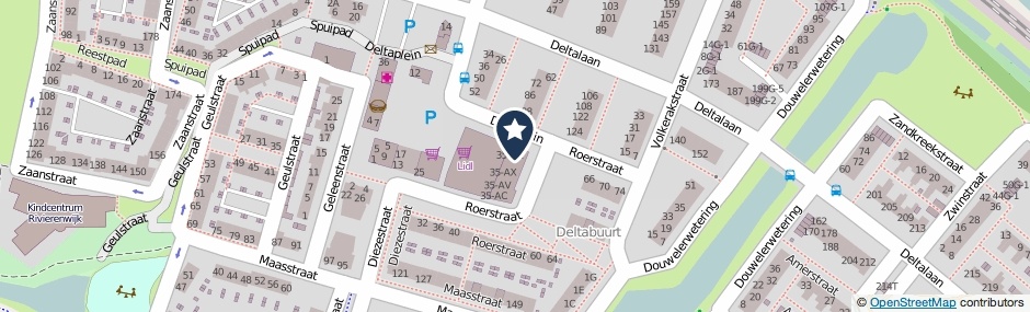 Kaartweergave Roerstraat 35-AR in Deventer