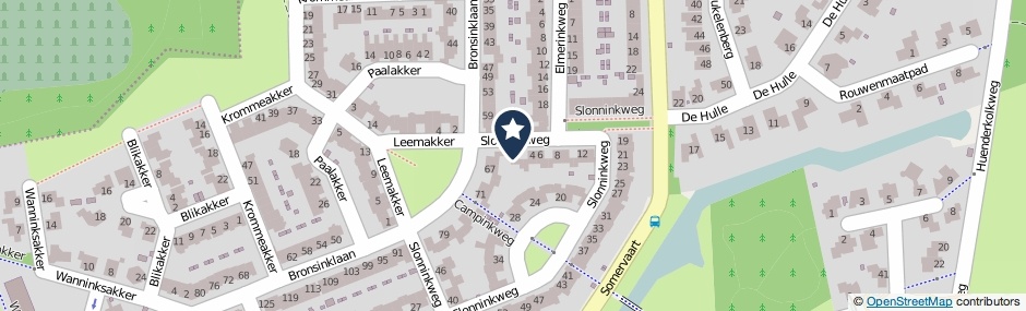 Kaartweergave Slonninkweg 2 in Deventer
