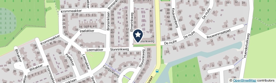 Kaartweergave Slonninkweg 3 in Deventer