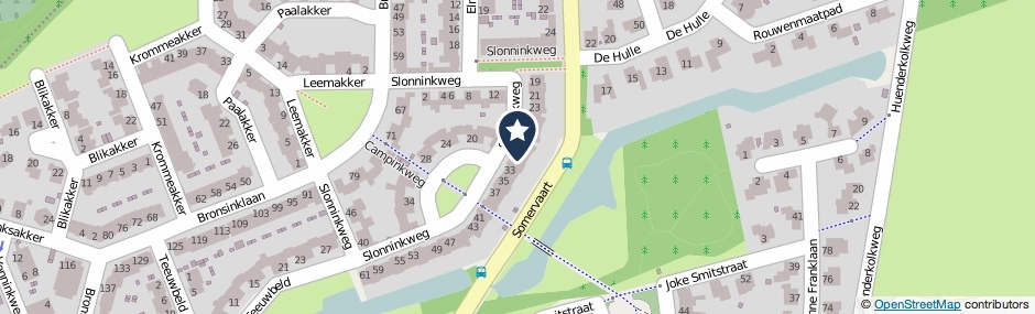 Kaartweergave Slonninkweg 31 in Deventer