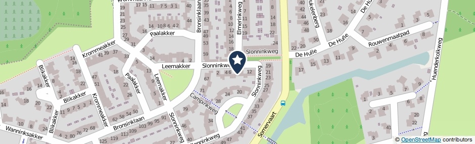 Kaartweergave Slonninkweg 8 in Deventer