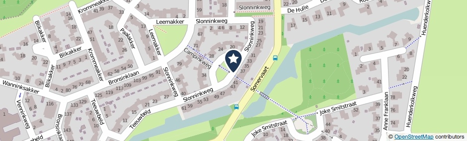 Kaartweergave Slonninkweg in Deventer
