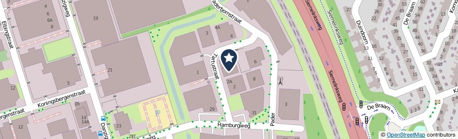 Kaartweergave Tartustraat 4-A in Deventer