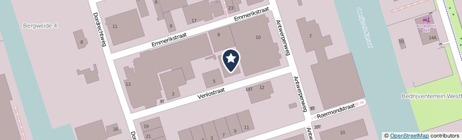 Kaartweergave Venlostraat 7 in Deventer