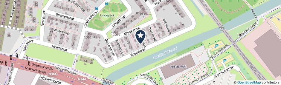 Kaartweergave Zoomkade 27 in Deventer