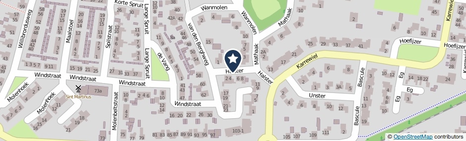 Kaartweergave Halster in Didam