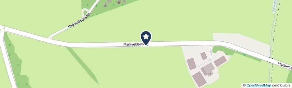 Kaartweergave Markveldseweg in Diepenheim