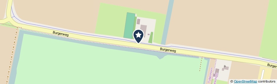 Kaartweergave Burgerweg in Dirkshorn