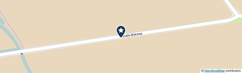 Kaartweergave Smalle Blokweg in Dirksland