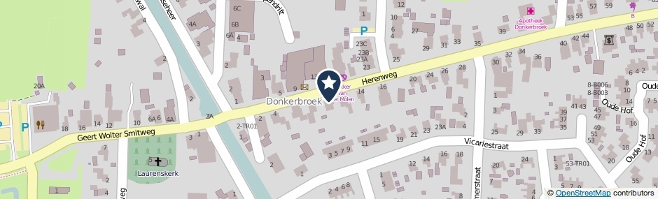 Kaartweergave Herenweg 10 in Donkerbroek