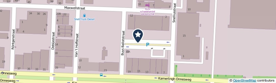 Kaartweergave Buys Ballotstraat in Dordrecht