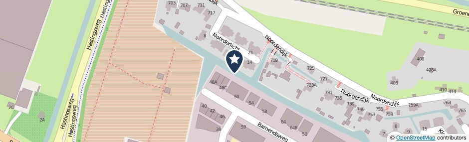Kaartweergave Noorderlicht in Dordrecht