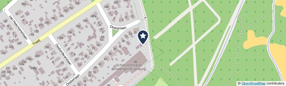 Kaartweergave Oosterlaan 19-A in Driebergen-Rijsenburg