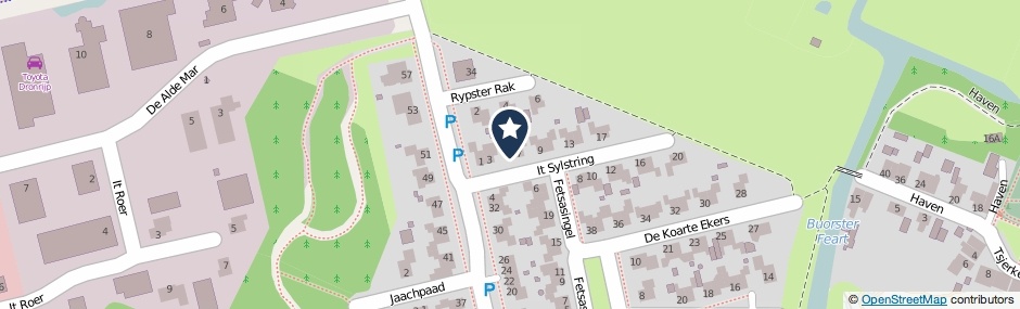 Kaartweergave It Sylstring 5 in Dronryp