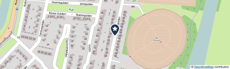 Kaartweergave Beiersgulden in Dronten