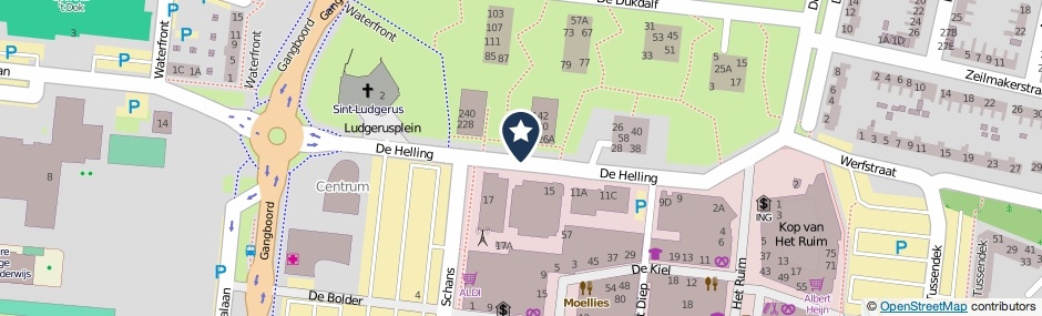 Kaartweergave De Helling in Dronten