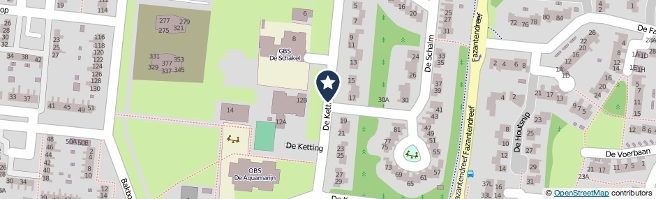 Kaartweergave De Ketting in Dronten
