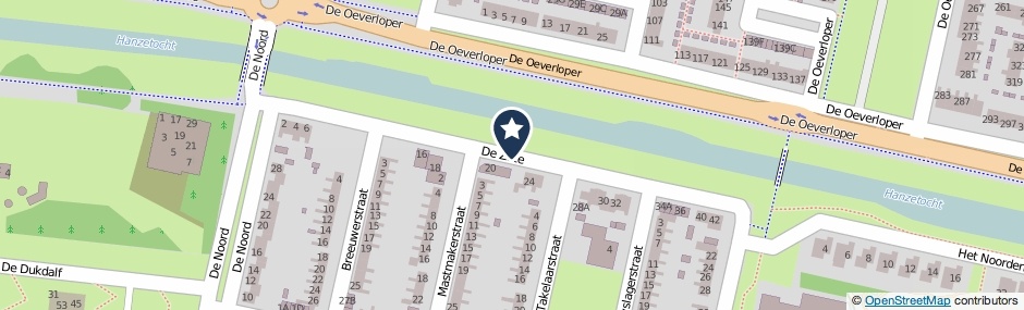 Kaartweergave De Zate in Dronten