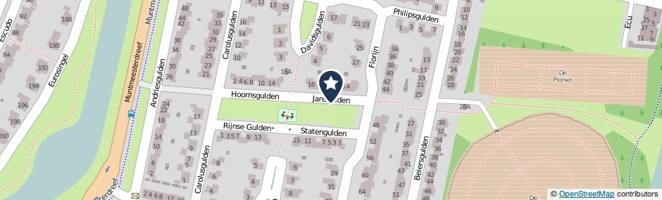 Kaartweergave Jansgulden in Dronten