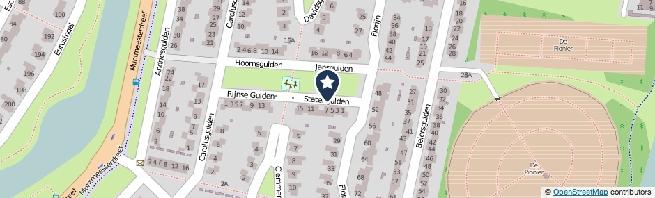 Kaartweergave Statengulden in Dronten