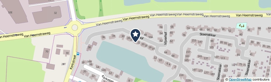 Kaartweergave Vijverhof 24 in Druten