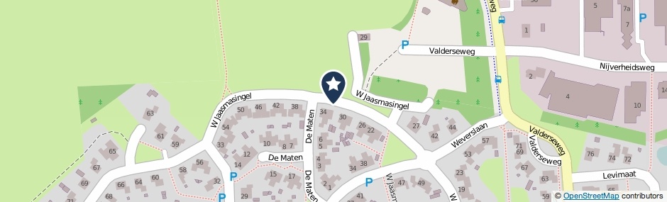 Kaartweergave W Jaasmasingel in Dwingeloo