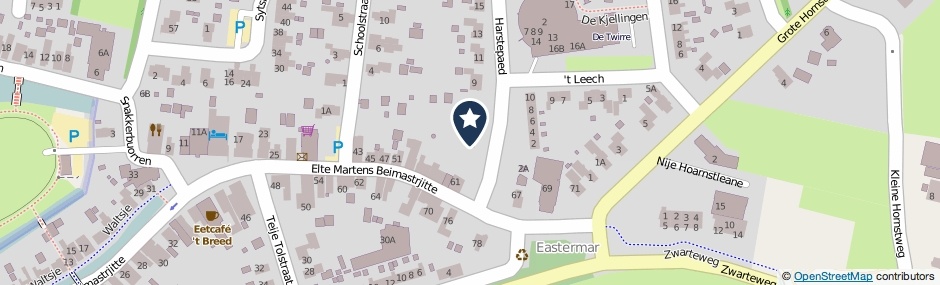 Kaartweergave Harstepaed 1 in Eastermar