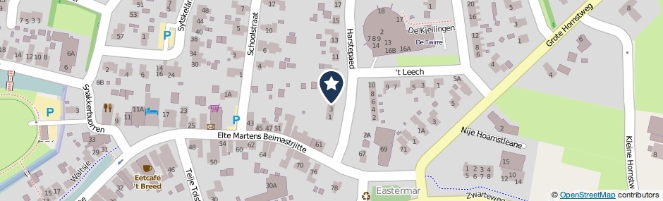 Kaartweergave Harstepaed 5 in Eastermar