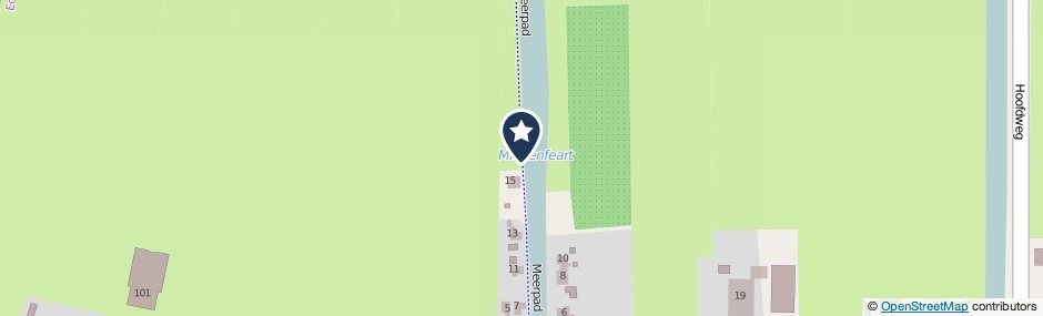 Kaartweergave Meerpad in Echten