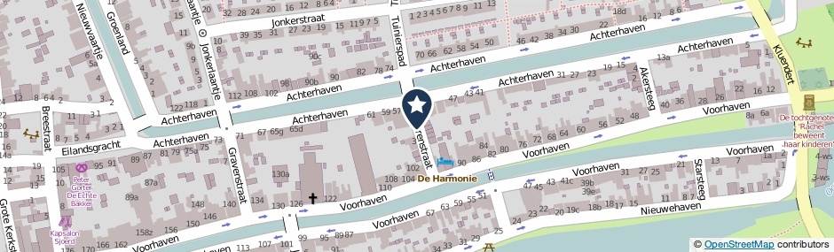 Kaartweergave Heerenstraat in Edam