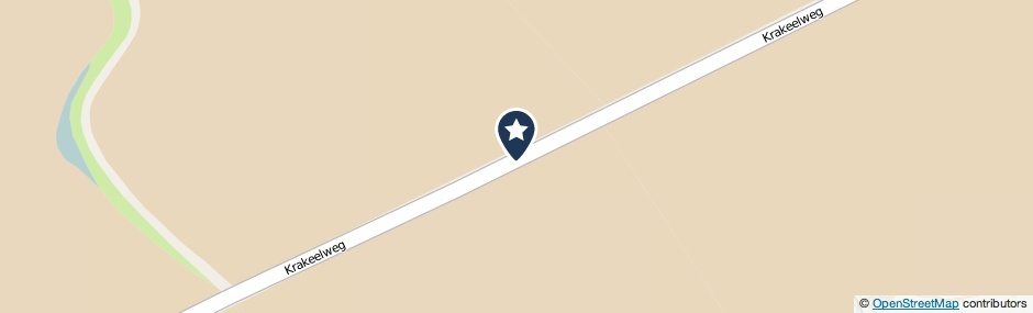 Kaartweergave Krakeelweg in Eede