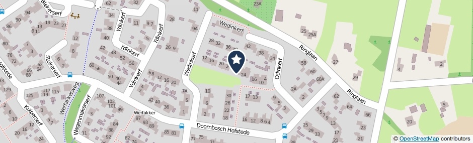 Kaartweergave Odinkerf 32 in Eerbeek