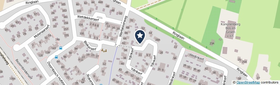 Kaartweergave Ydinkerf 32 in Eerbeek