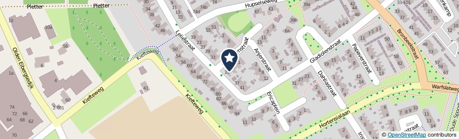 Kaartweergave Geraniumstraat 27 in Eibergen
