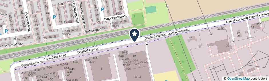 Kaartweergave Daalakkersweg in Eindhoven