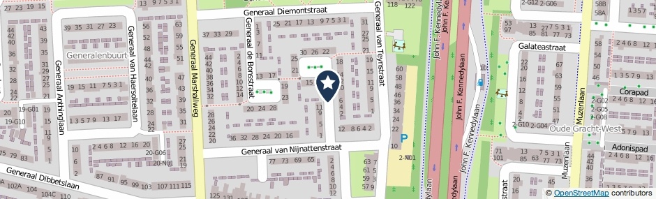 Kaartweergave Generaal Winkelmanstraat in Eindhoven