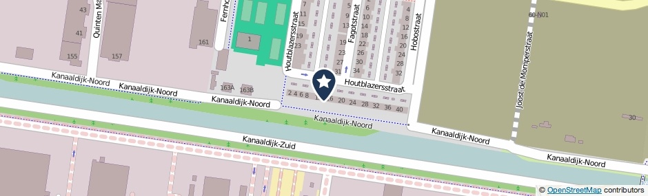 Kaartweergave Houtblazersstraat 14 in Eindhoven